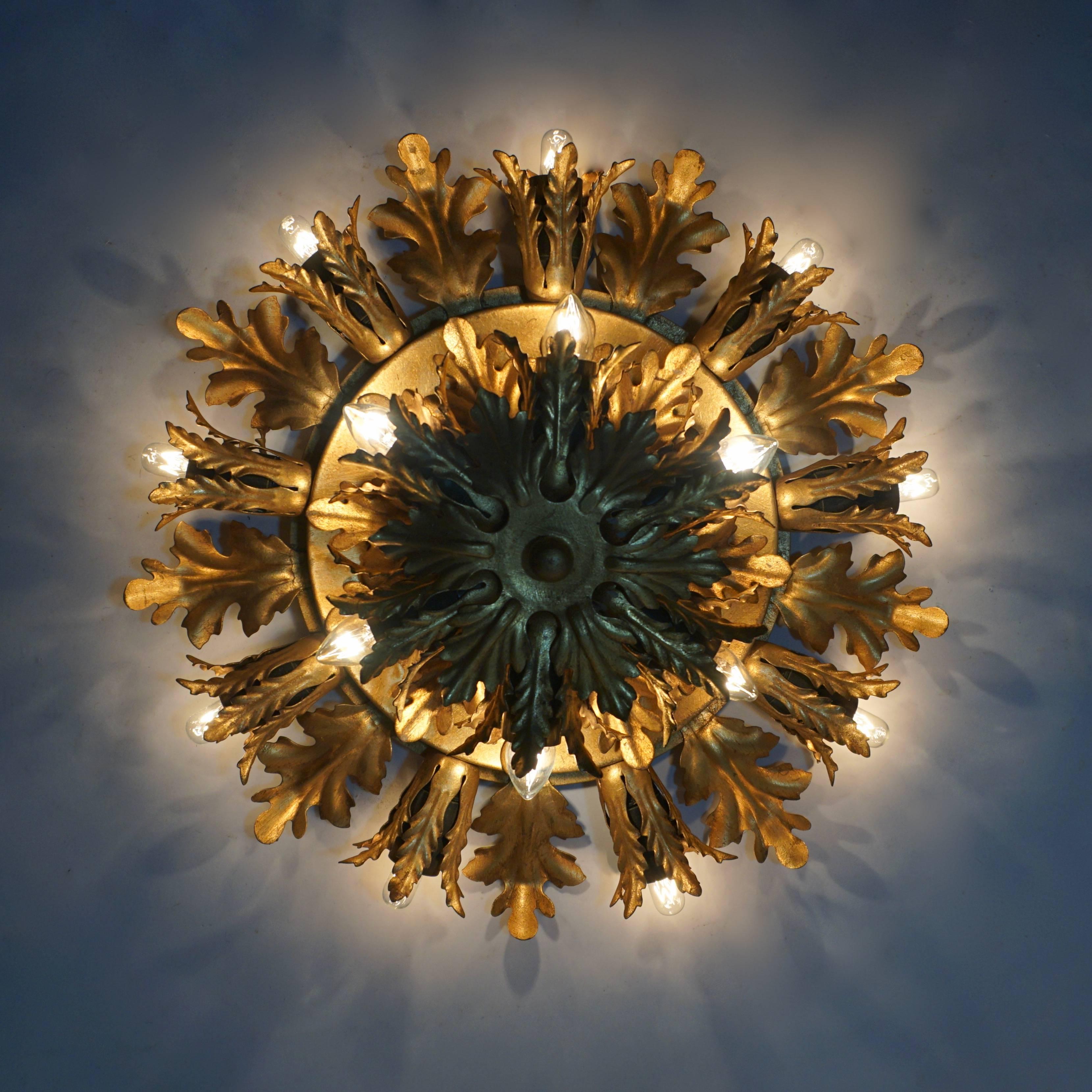 Wall Light or Flush Mount in the Style of Maison Jansen, Charles Bagues In Good Condition In Antwerp, BE
