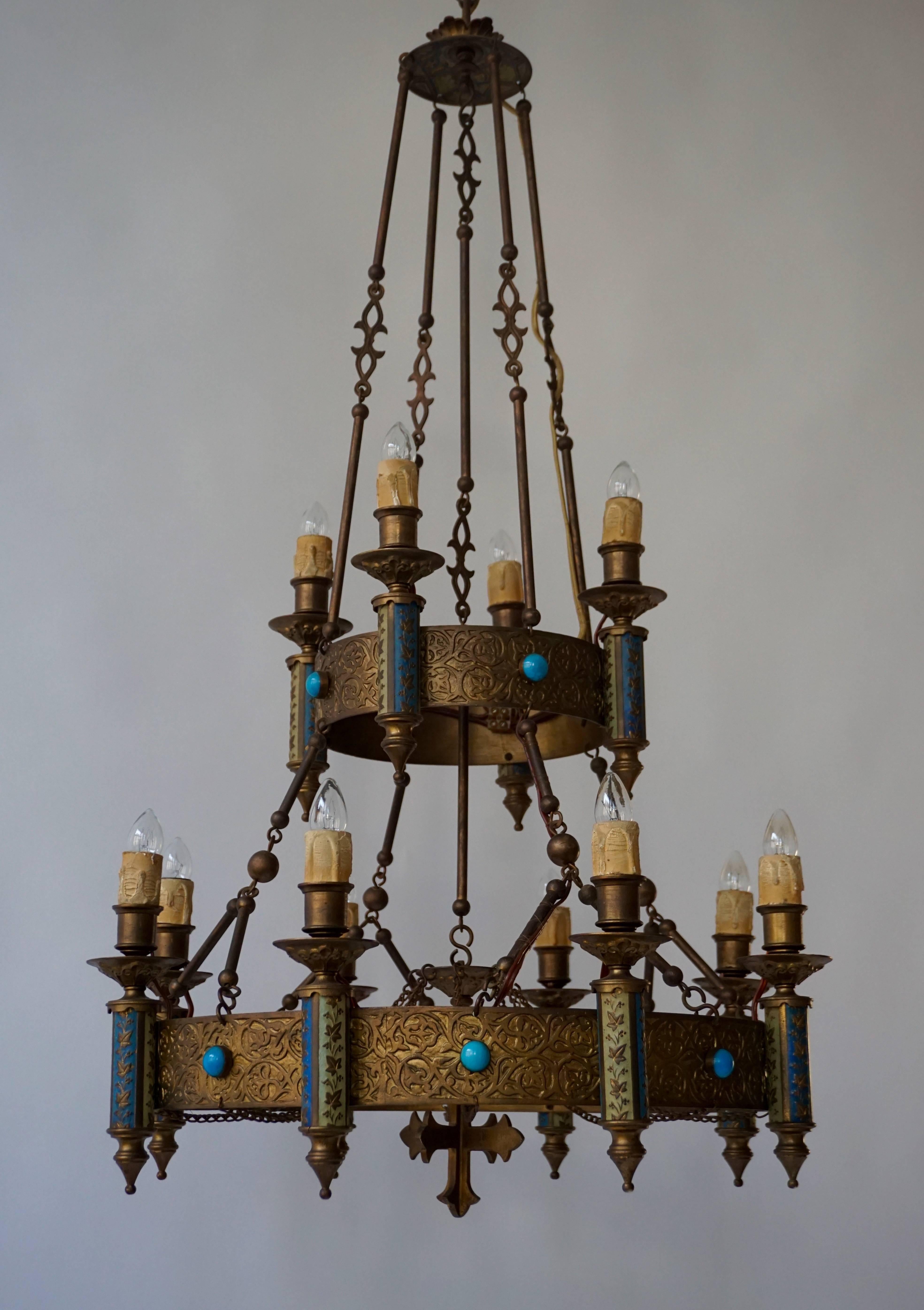 Gothic Revival Rare Neo-Gothic Chandelier 