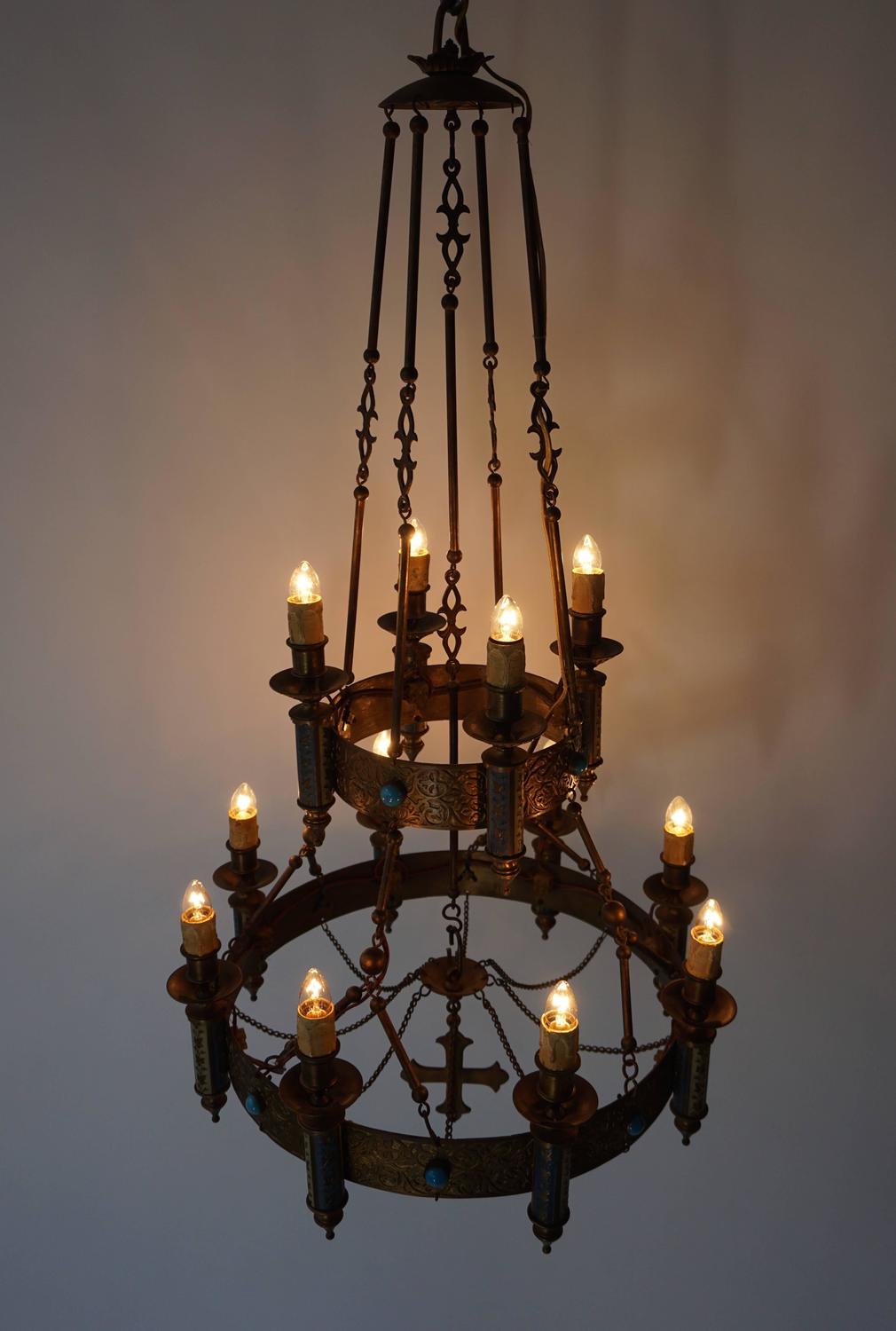 Rare NeoGothic Chandelier For Sale at 1stdibs