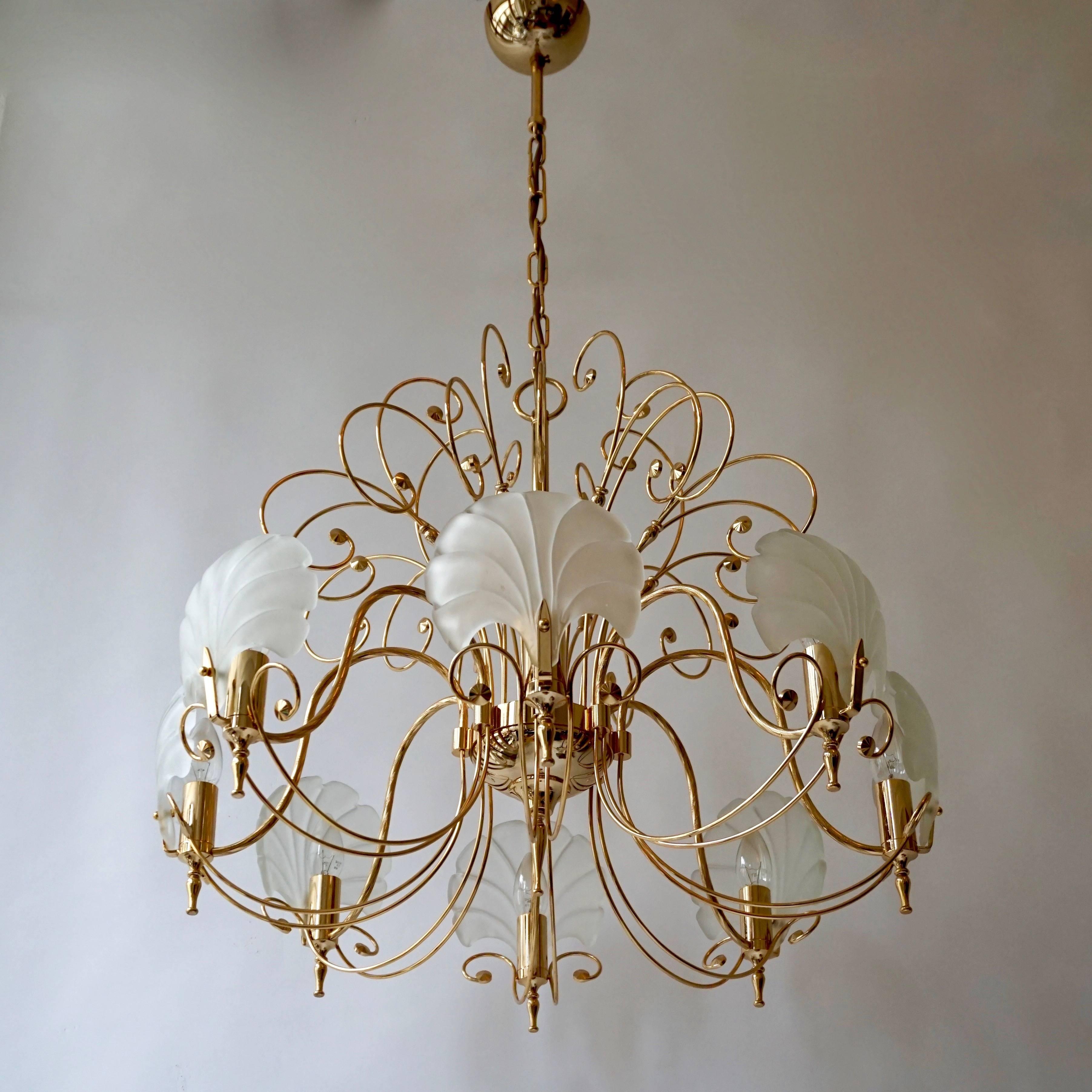 Italian Murano Glass Chandelier For Sale 1