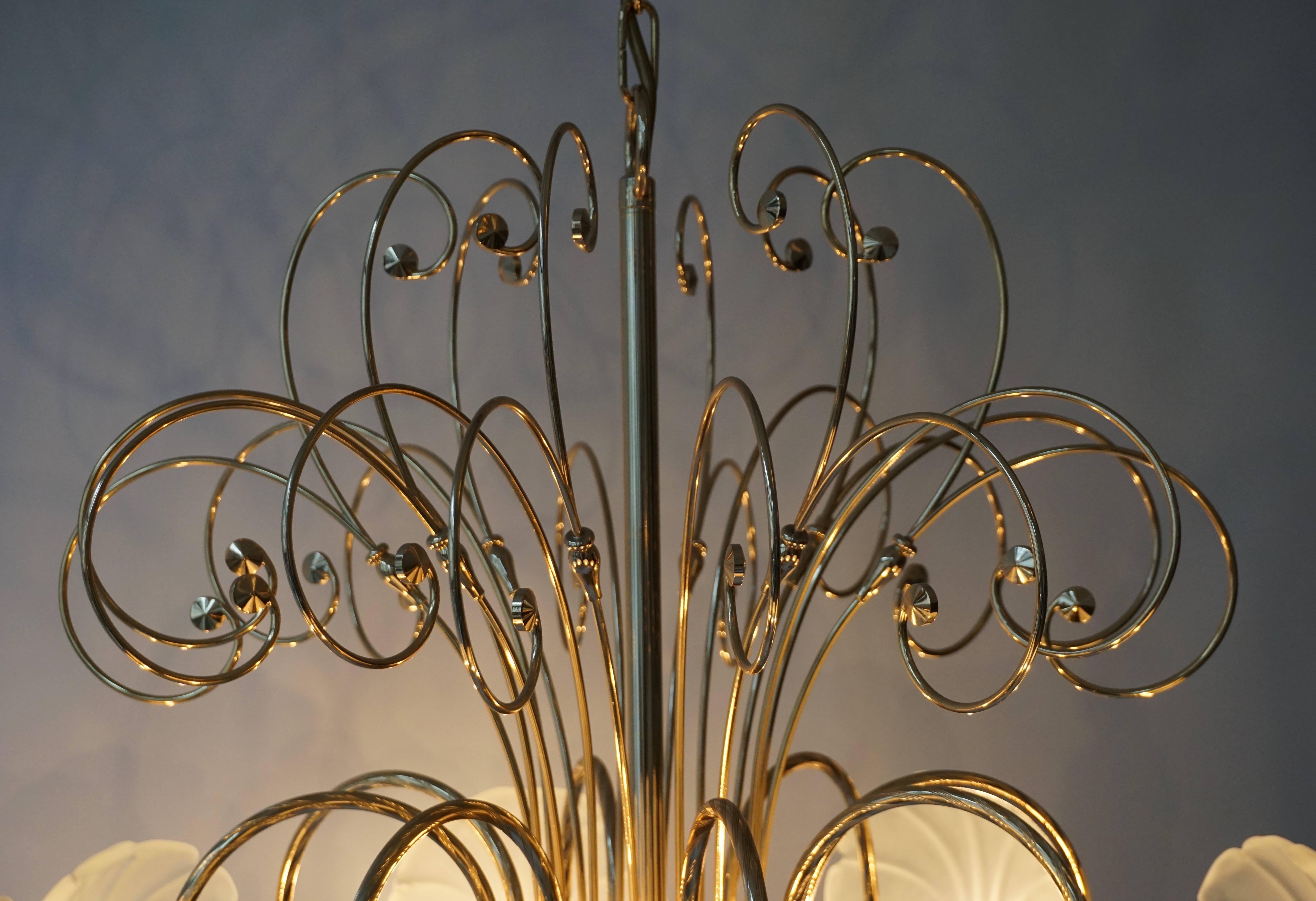 Italian Murano Glass Chandelier For Sale 4