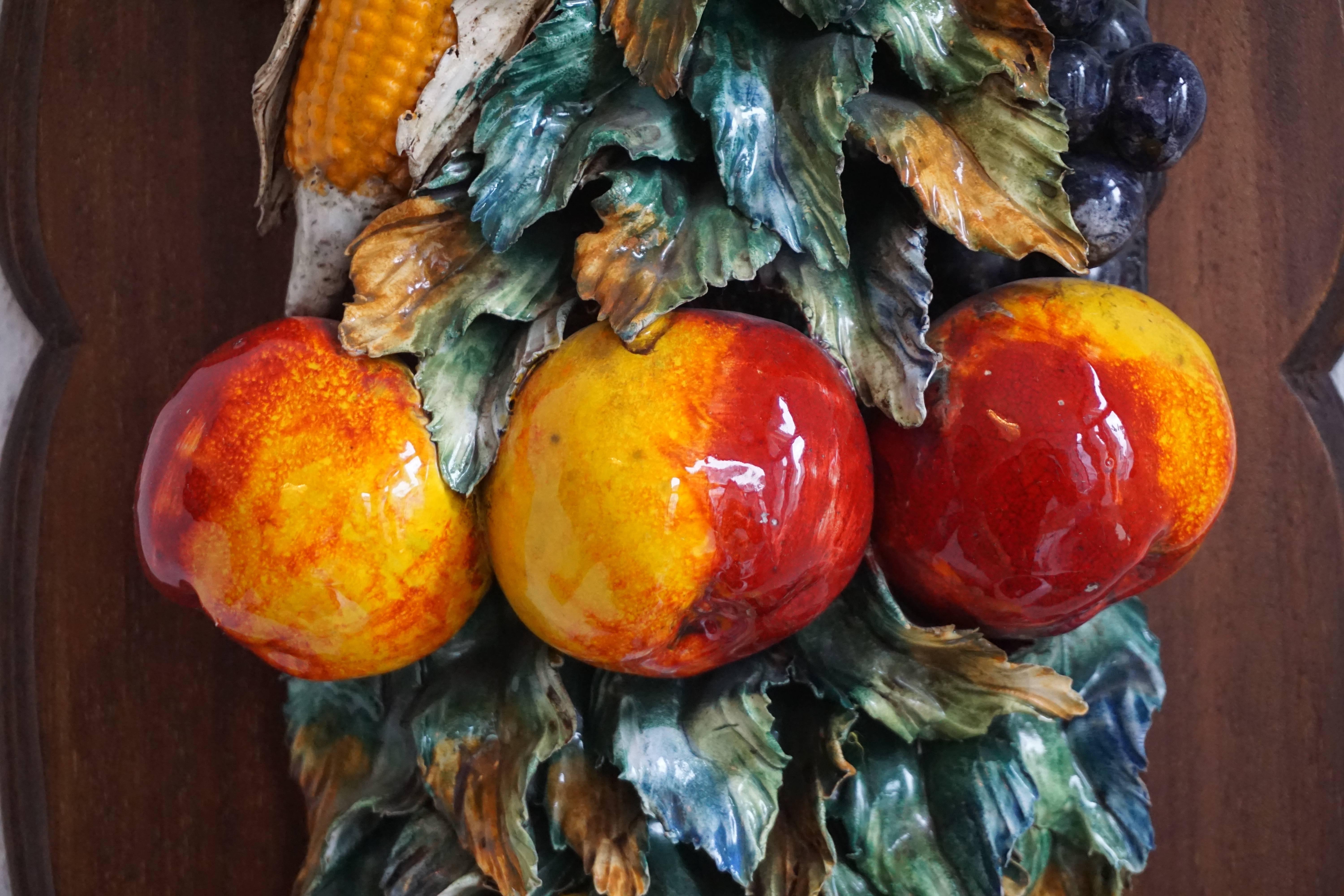 Italian wall decoration, made in the 1950s. “A scene from the autumn.”