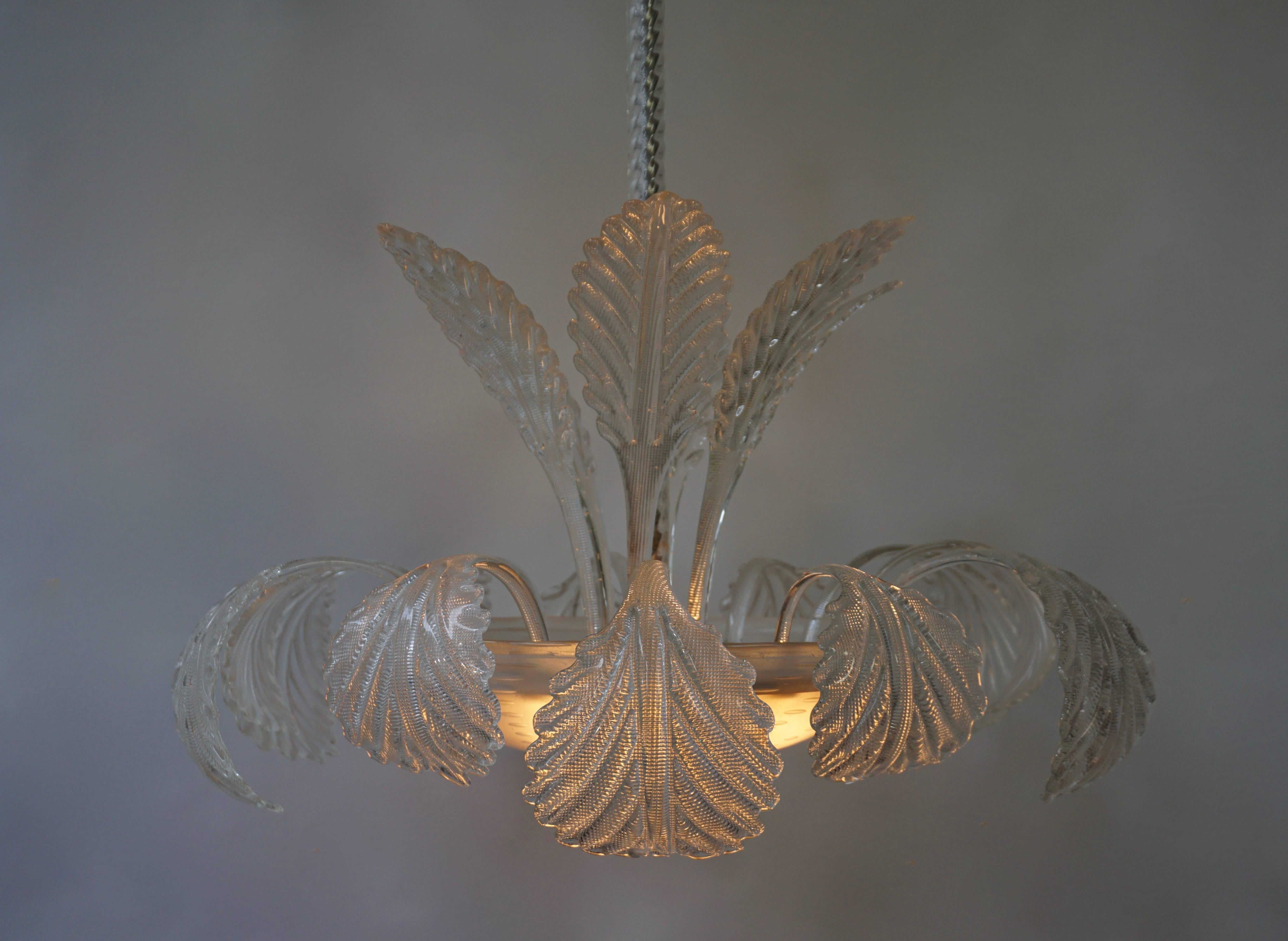 Venini Murano Glass Chandelier Italy In Good Condition In Antwerp, BE