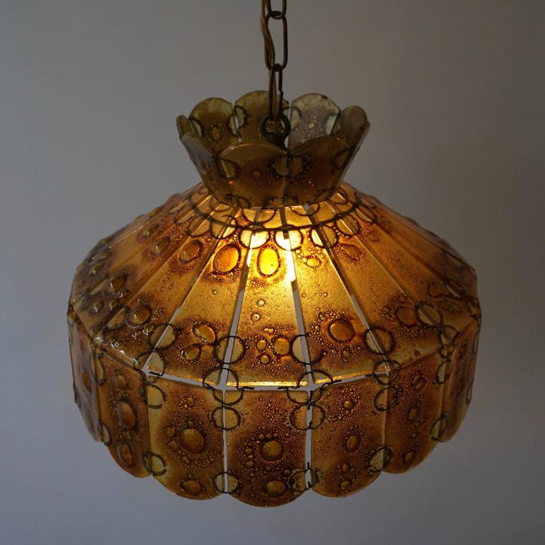 Italian Glass Pendant Light For Sale at 1stDibs
