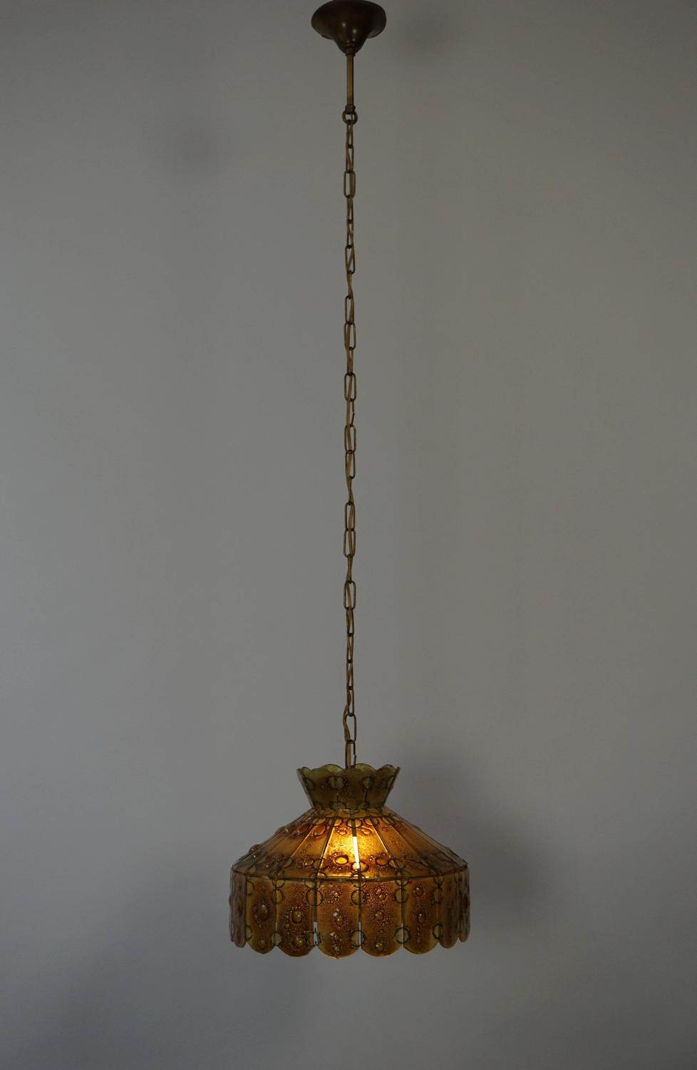 Italian Glass Pendant Light For Sale at 1stdibs
