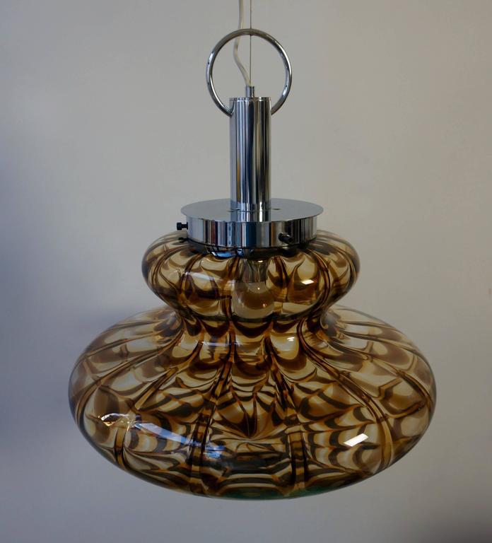 Murano Mazzega Glass Pendant Light In Good Condition For Sale In Antwerp, BE