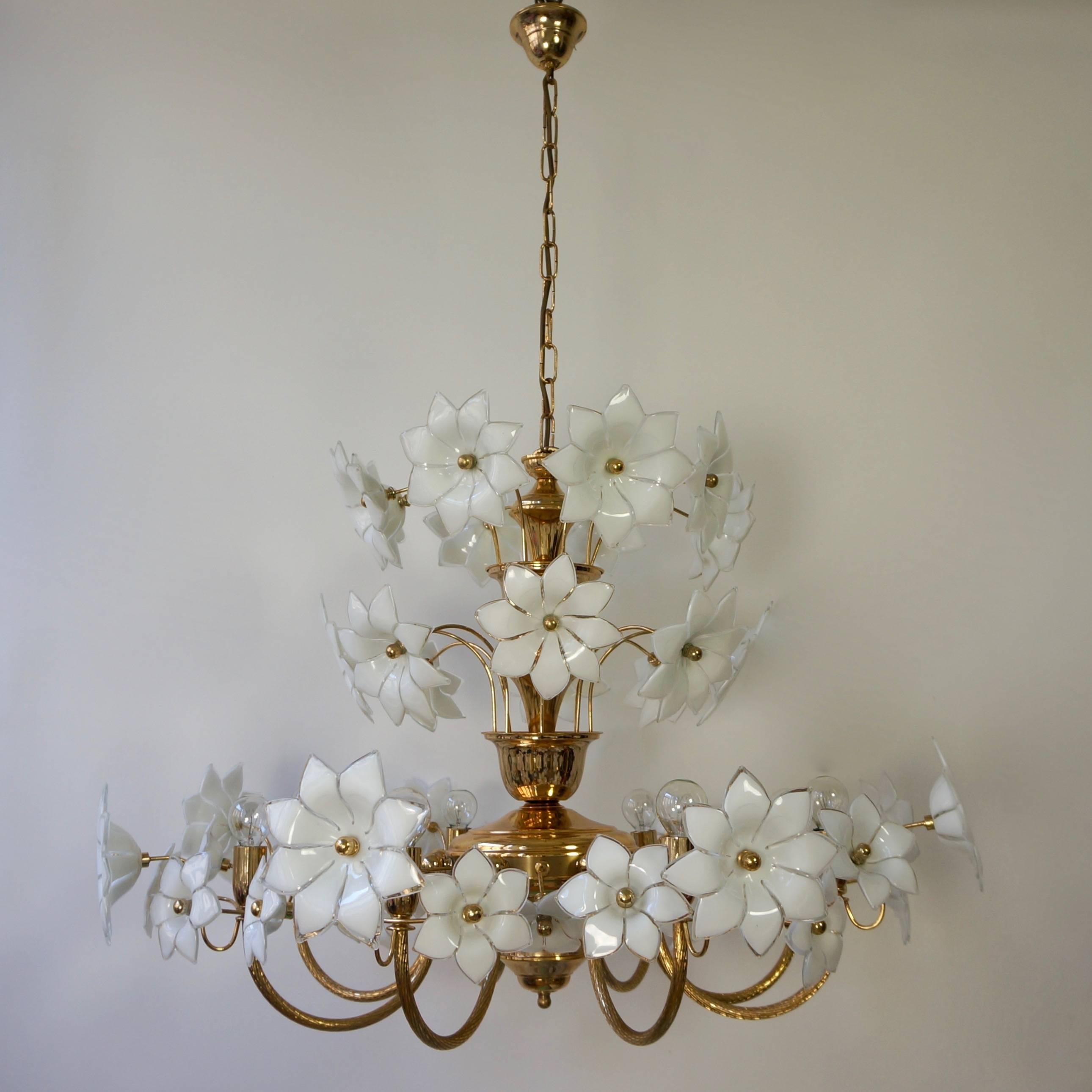 gold flower chandelier
