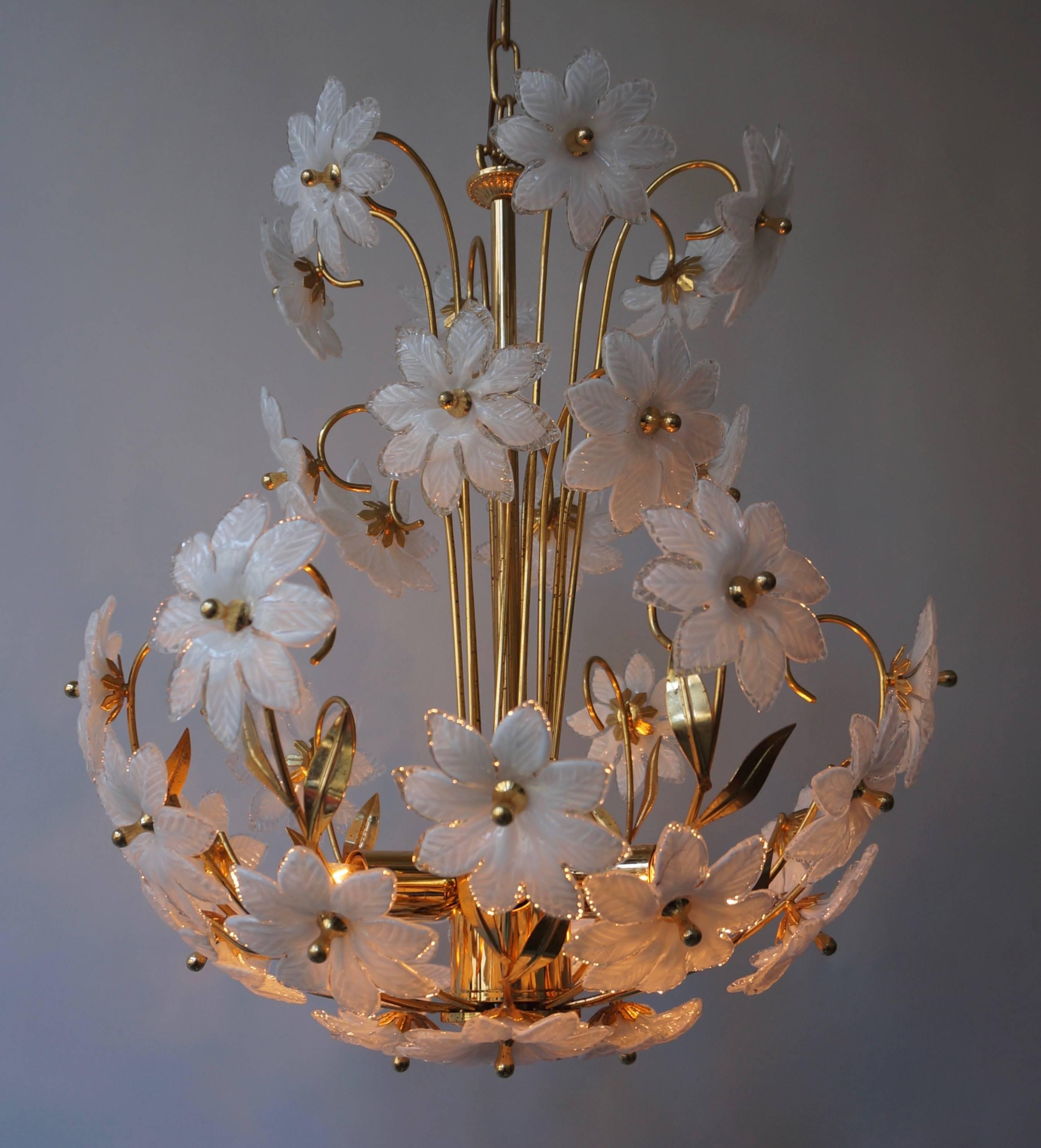 modern flower chandelier