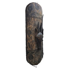 Monumental African Antelope Ceremonial Shield, circa 1940s