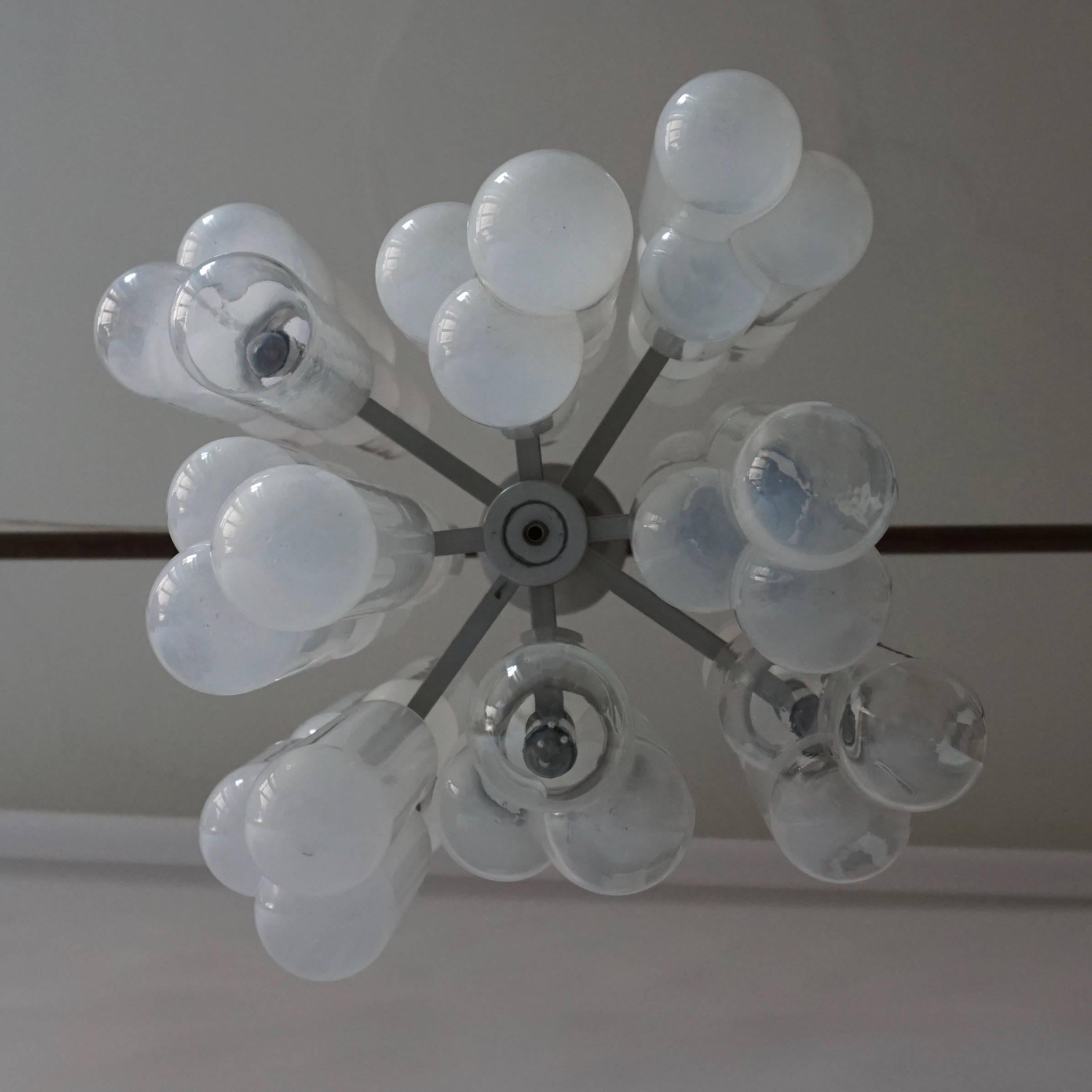 Italian Murano Chandelier by Carlo Nason for Mazzega 5