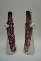 Pair of Ceramic Vases Made in Belgium