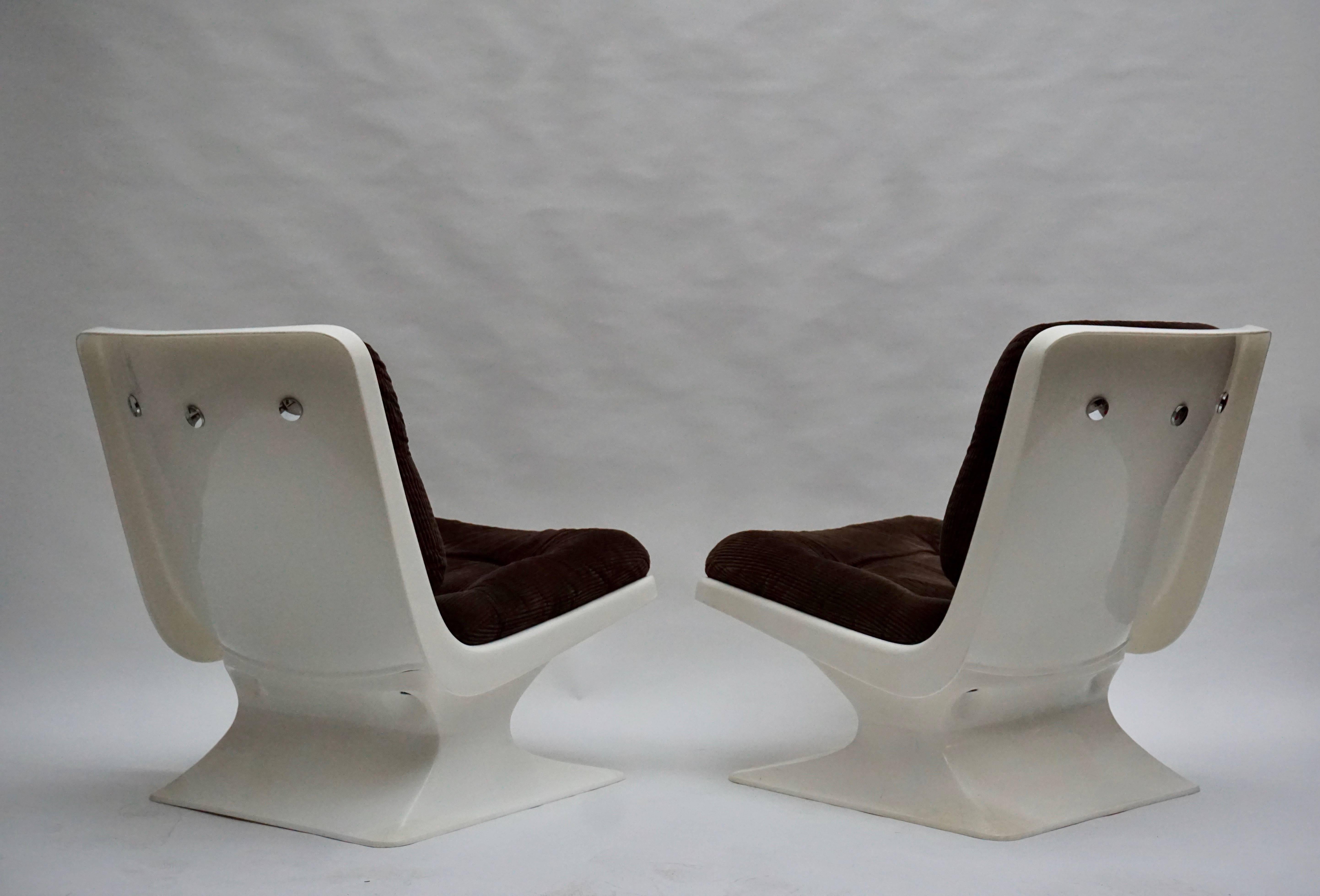 Fabric Albert Jacob Lounge Chairs for Grosfillex, 1970 For Sale