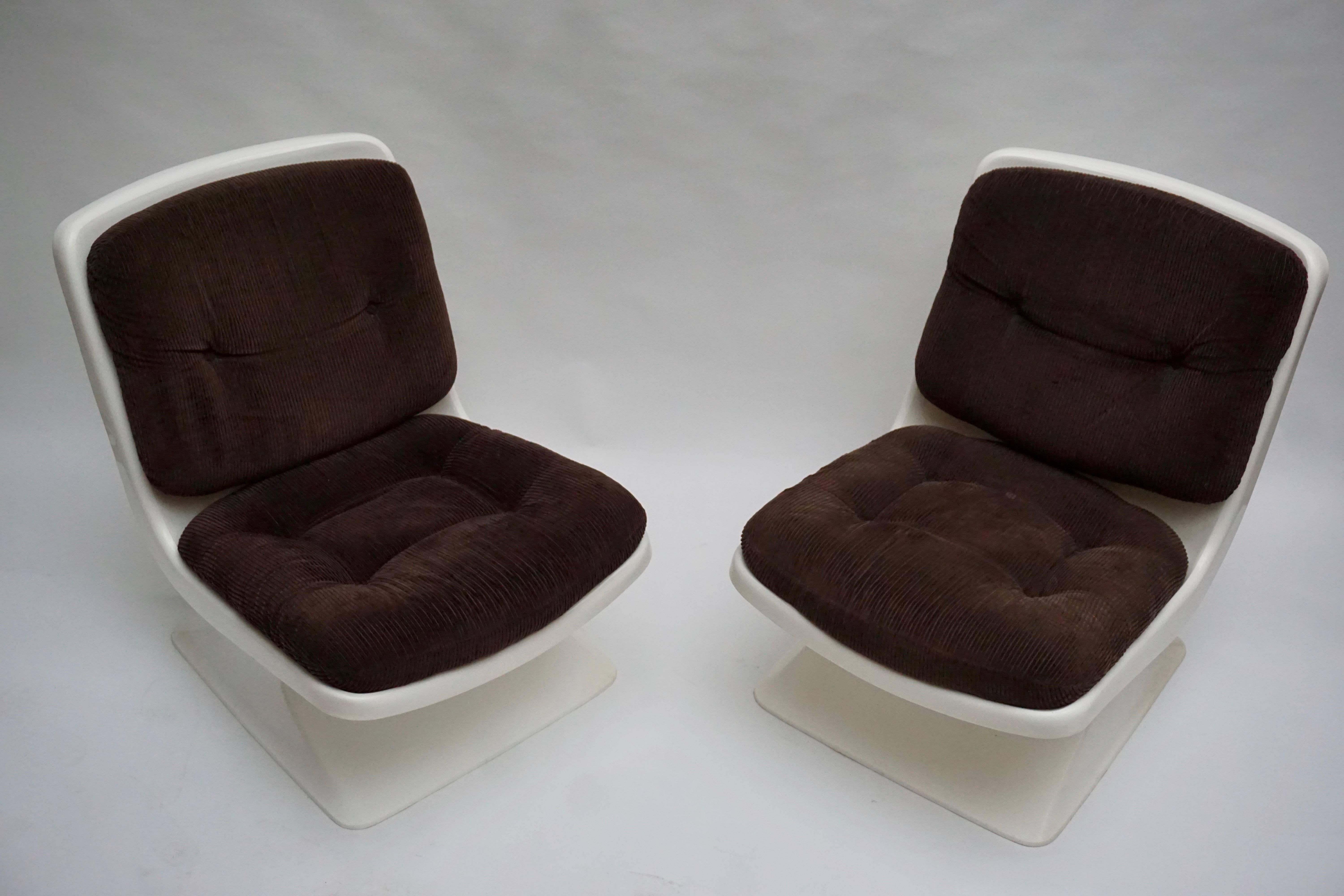 Albert Jacob Lounge Chairs für Grosfillex, 1970 (Französisch) im Angebot