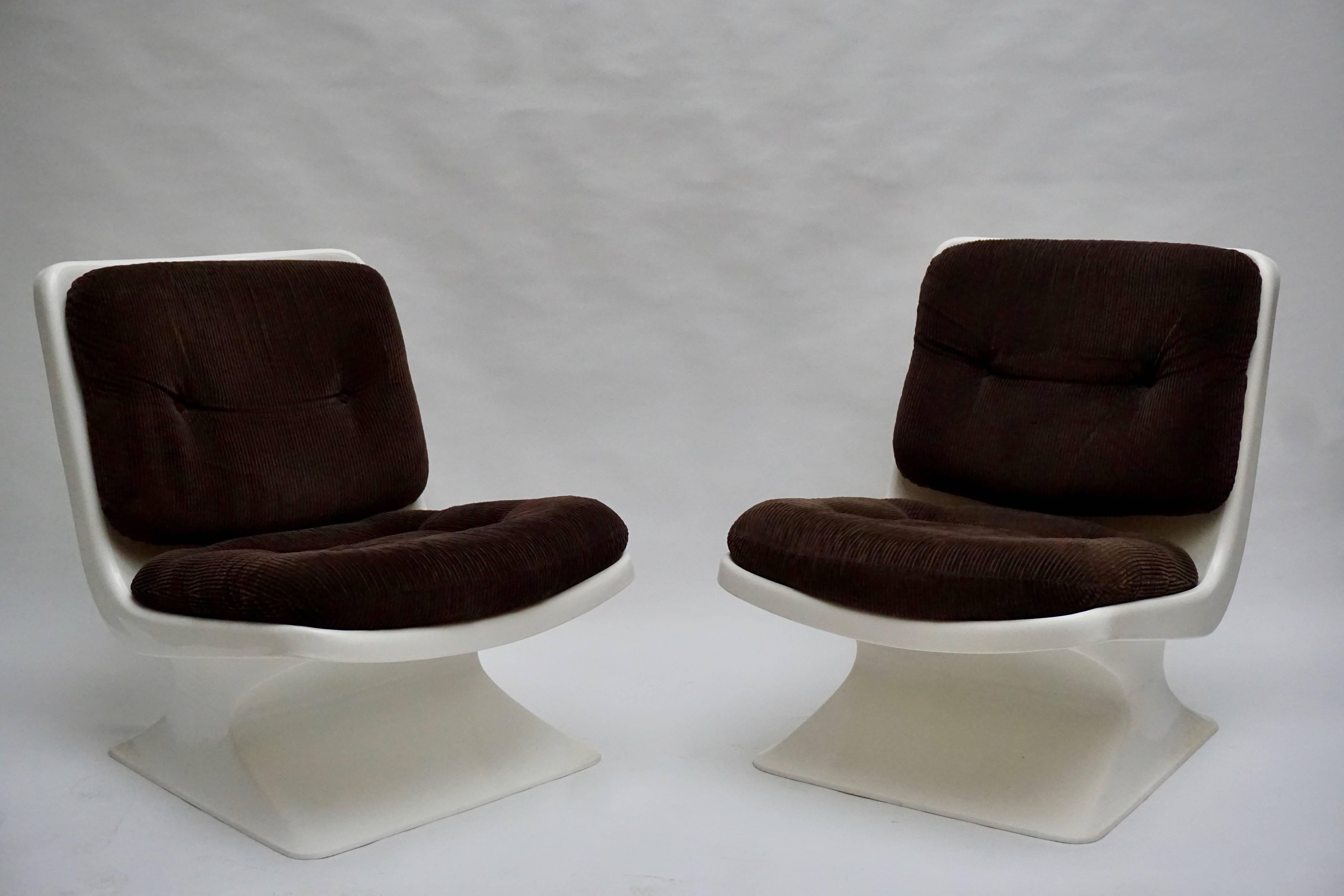 Mid-Century Modern Albert Jacob Lounge Chairs for Grosfillex, 1970 For Sale
