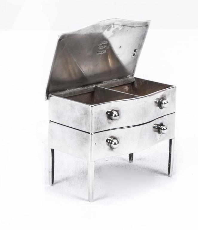 Antique Sterling Silver Novelty Box by Asprey's, 1909 at 1stDibs