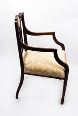 Early 20th Century Edwardian Mahogany Inlaid Armchair