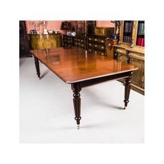 Antique Regency Gillows Dining Table Ten Regency Chairs