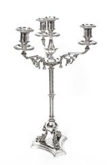 19th Century Pair of Victorian Four-Light Candelabra H Woodward