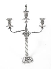 19th Century Pair of Victorian Three-Light Candelabra, H Woodward