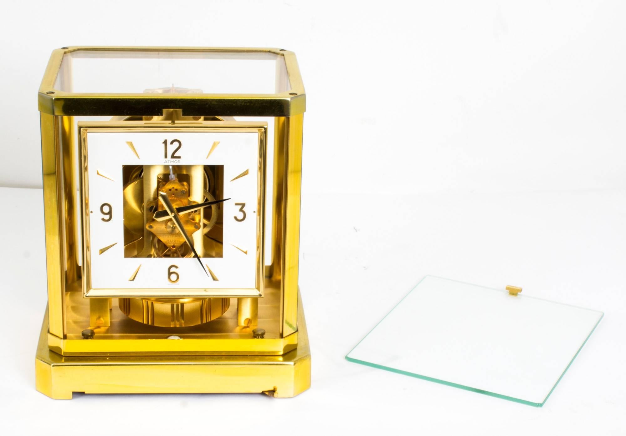 Vintage Atmos Jaeger Le Coultre Mantle Clock, circa 1970 1