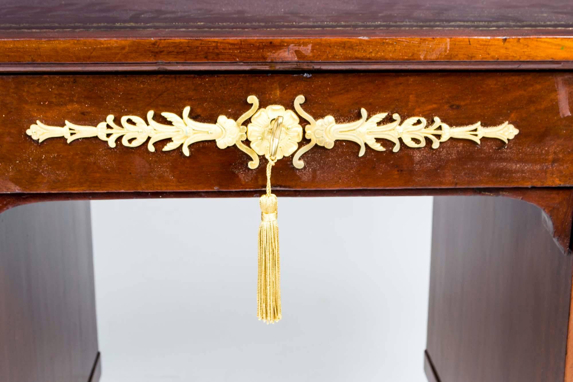 Late 19th Century 19th Century Empire Ormolu Desk Louise Philippe Style