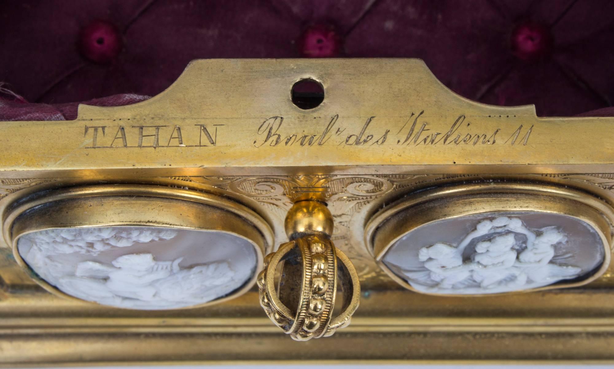 19th Century Gilt Bronze Jewel Casket Box by Tahan 2