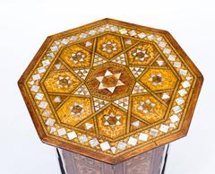 Antique Syrian Mother Pearl Inlaid Occasional Table, circa 1900