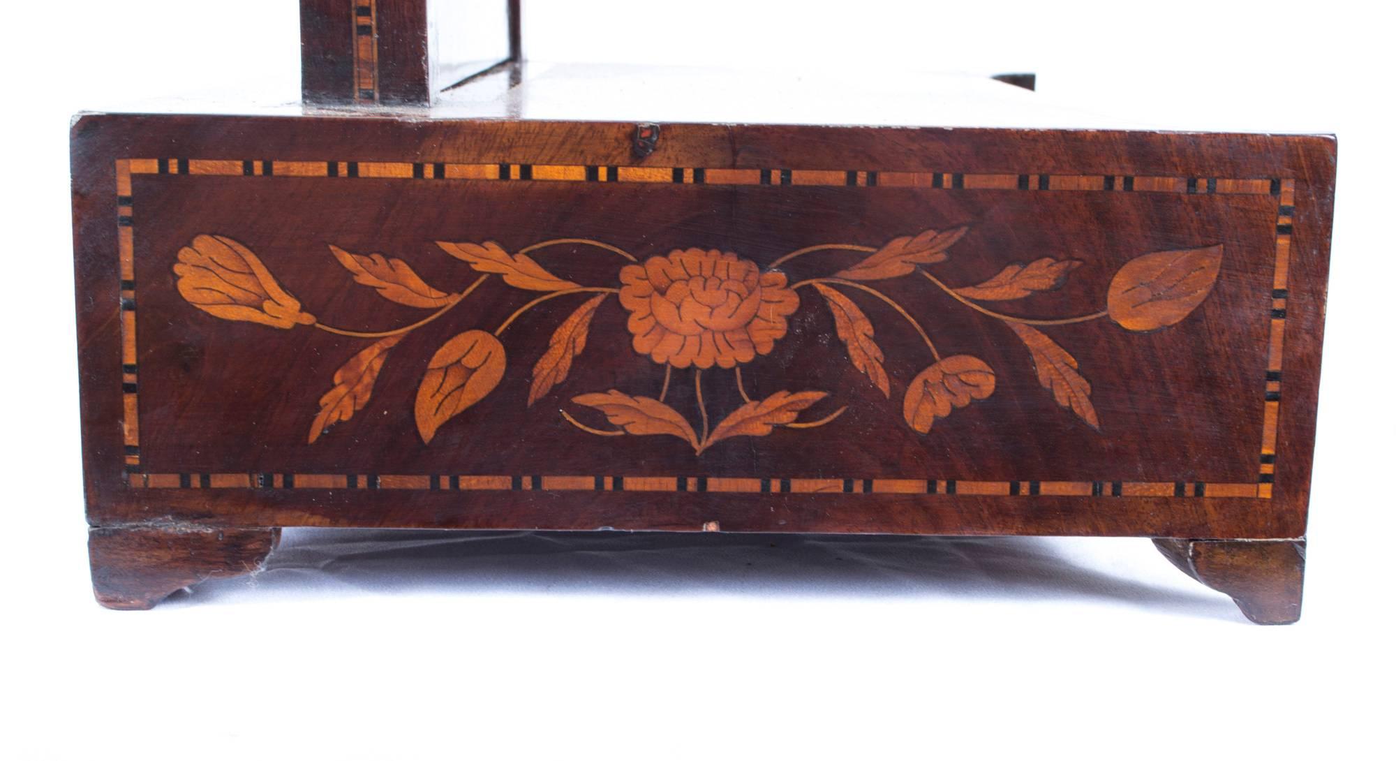 18th Century Dutch Marquetry Dressing Table Mirror 3