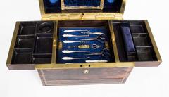 Antique English Coromandel and Silver Dressing Case T Dalton, 1849