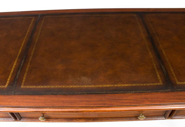 Vintage Gillows Style Gany Writing Table Desk 20th Century At English Vintage Gillows Style Gany Writing Table Desk 20th Century For