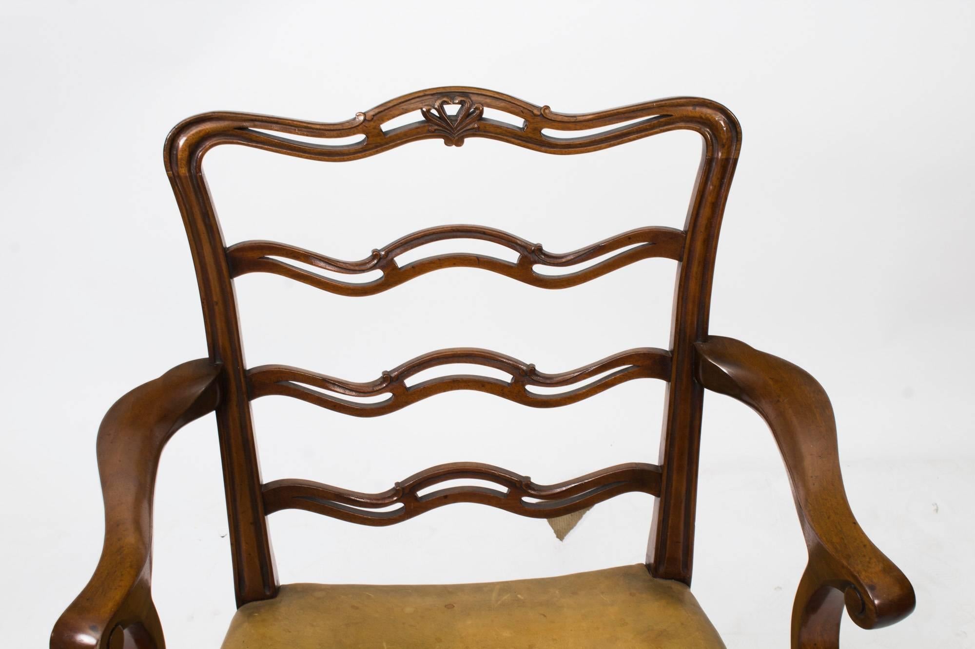 chippendale ladder back chairs