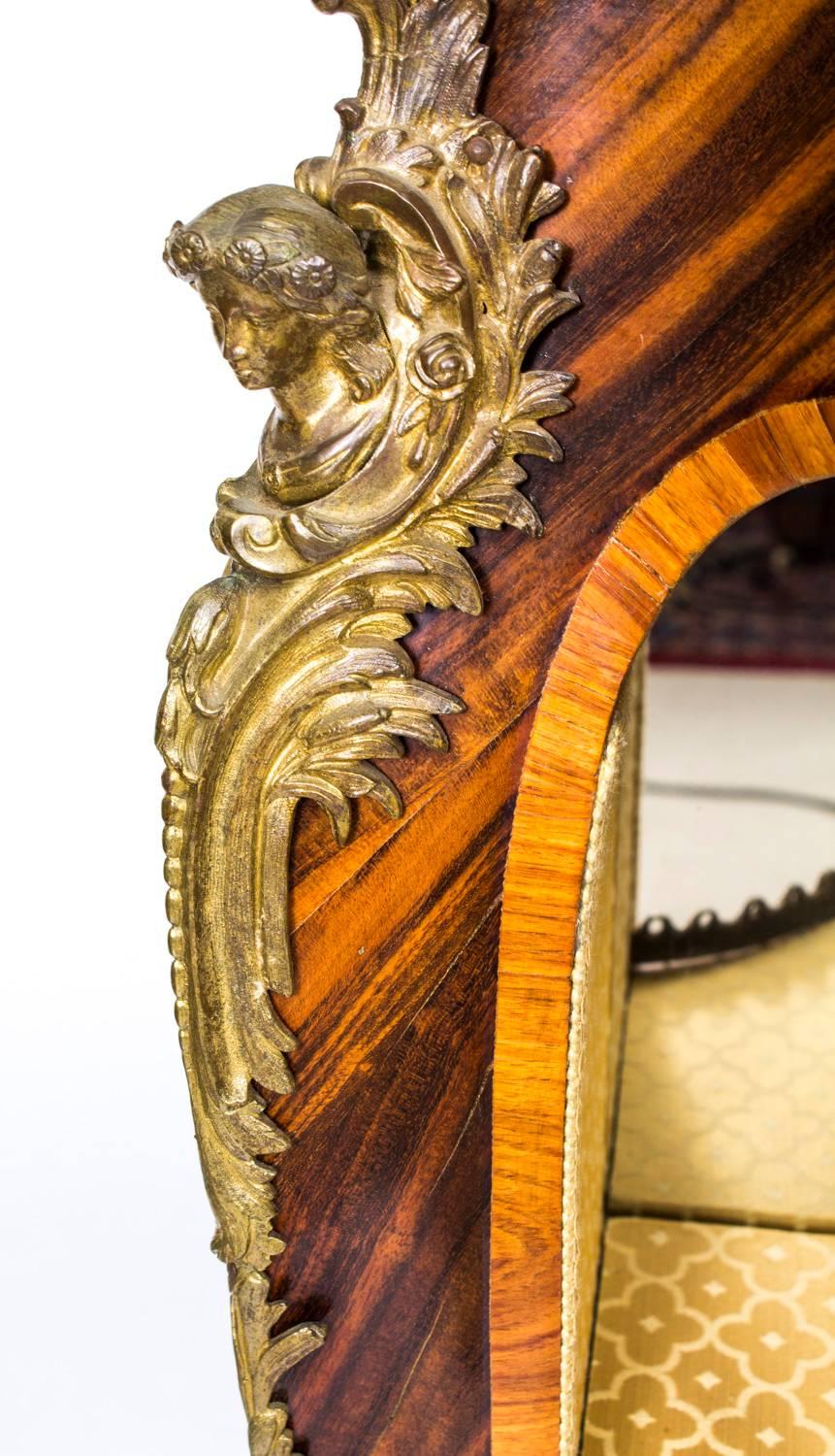 19th Century Victorian Calamander Inlaid Credenza 1