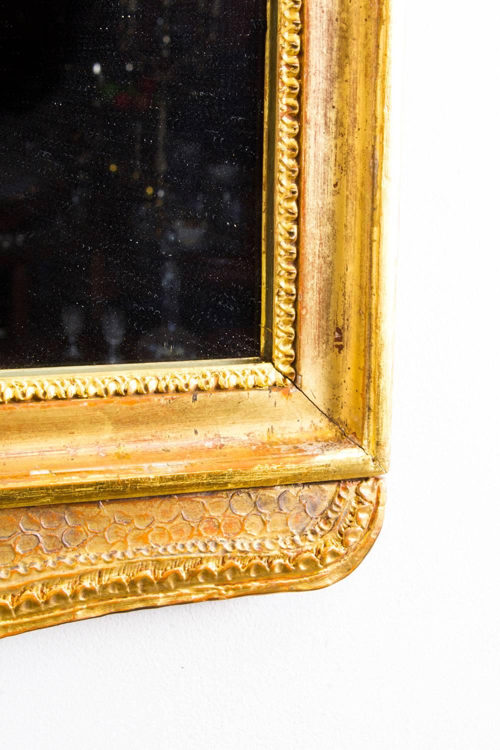 Mid-19th Century 19th Century George II Style Parcel-Gilt Wall Mirror