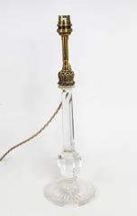 19th Century Ormolu Clarke's Cricklite Faceted Crystal Table Lamp
