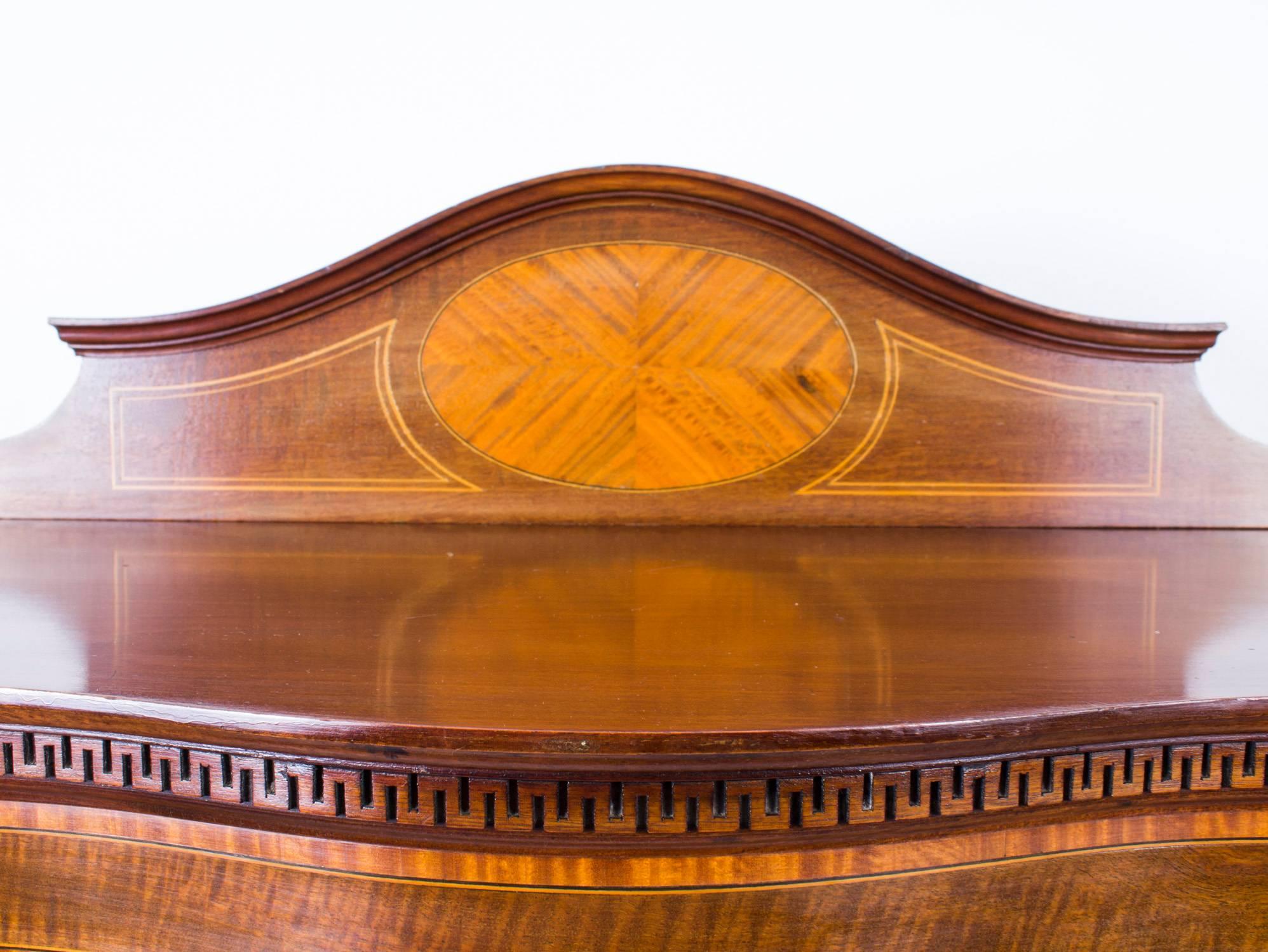 edwardian mahogany display cabinet
