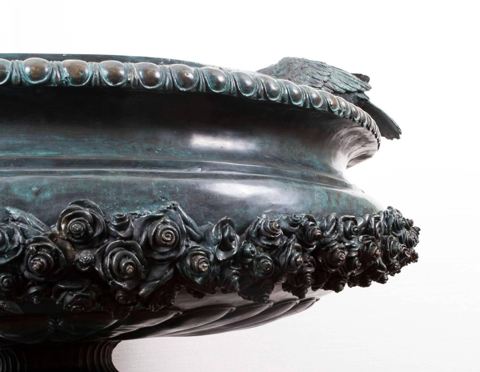 large bird bath fountain