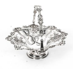 Antique Victorian Silver Plated Fruit Basket Thomas Whitehouse London