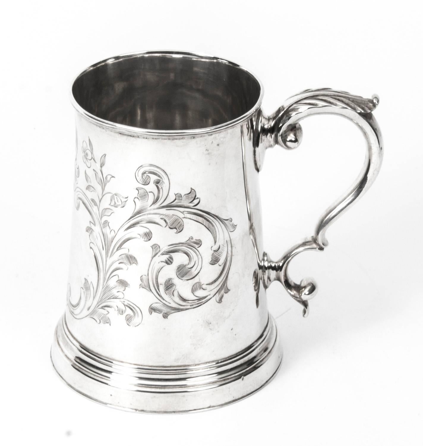 This is a superb quality antique Victorian English silver plated mug, circa 1870 in date, with beautiful engraved decoration.

 
Condition:
In excellent condition, please see photos for confirmation.


Dimensions in cm:
Height 12 x width 13