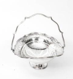 19th Century Victorian Silver Plated Fruit Basket W.C.Griffiths