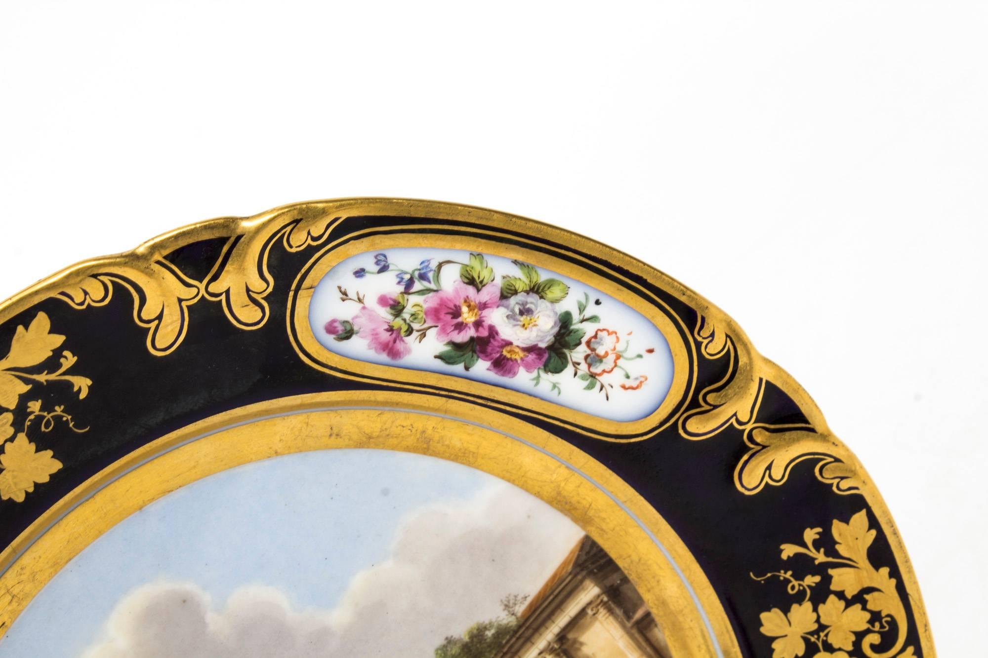 Assiette en porcelaine du XIXe siècle Pucher Deroche, Paris Excellent état - En vente à London, GB