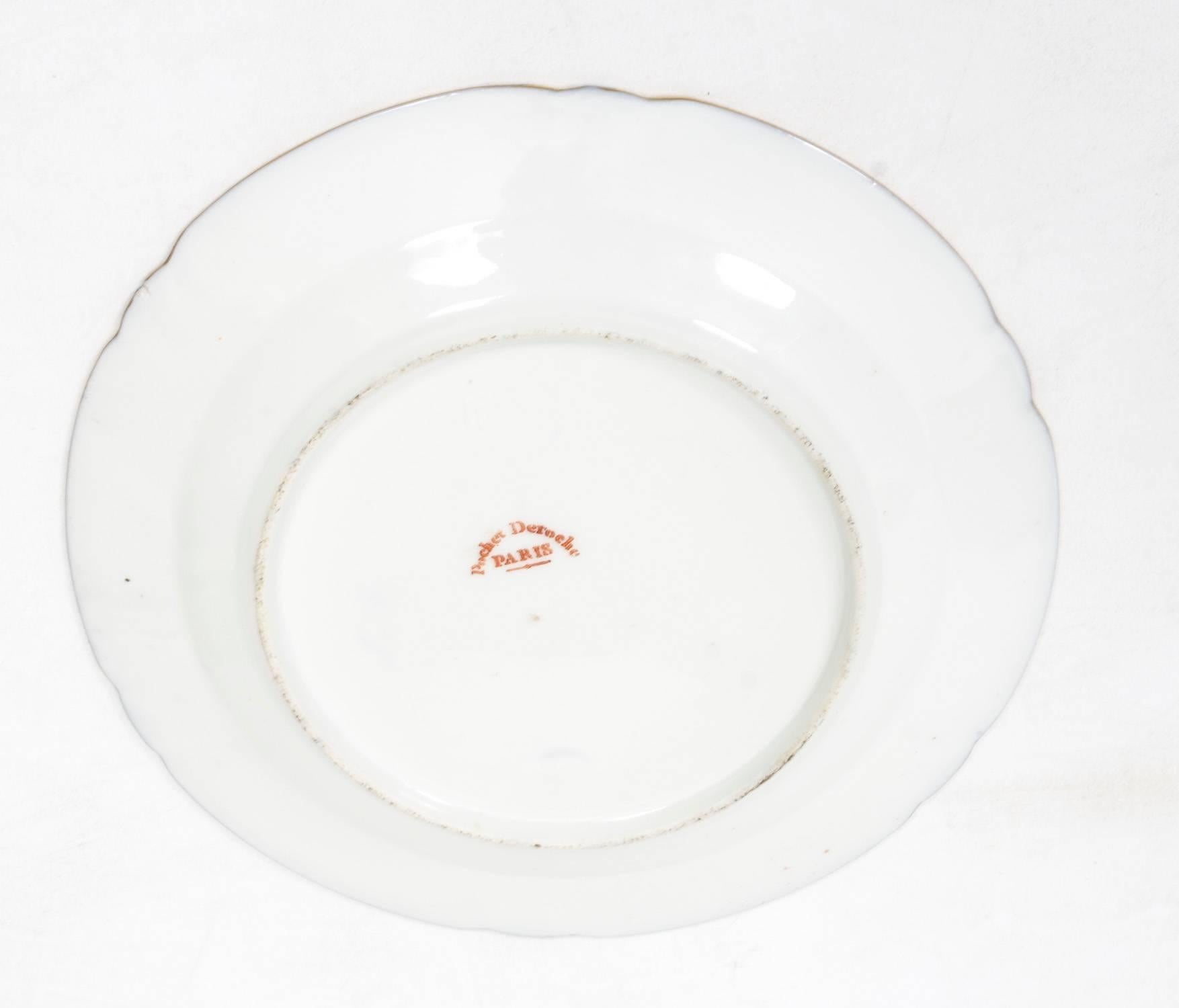 Porcelaine Assiette en porcelaine du XIXe siècle Pucher Deroche, Paris en vente