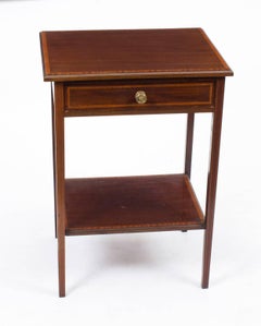 Early 20th Century Edwardian Inlaid Mahogany Occasional Table