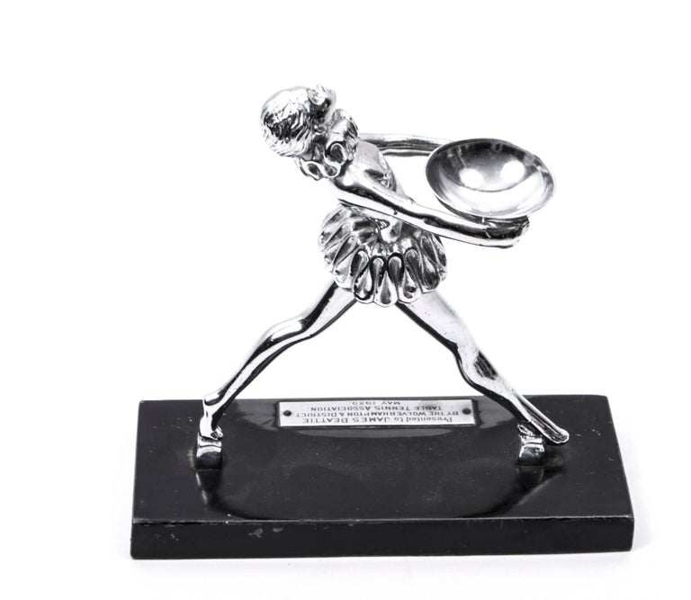 1930s Art Deco Ronson Young Lady Table Lighter at 1stDibs