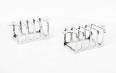 Antique Set of Four Art Deco Pair Mappin & Webb Toast Racks