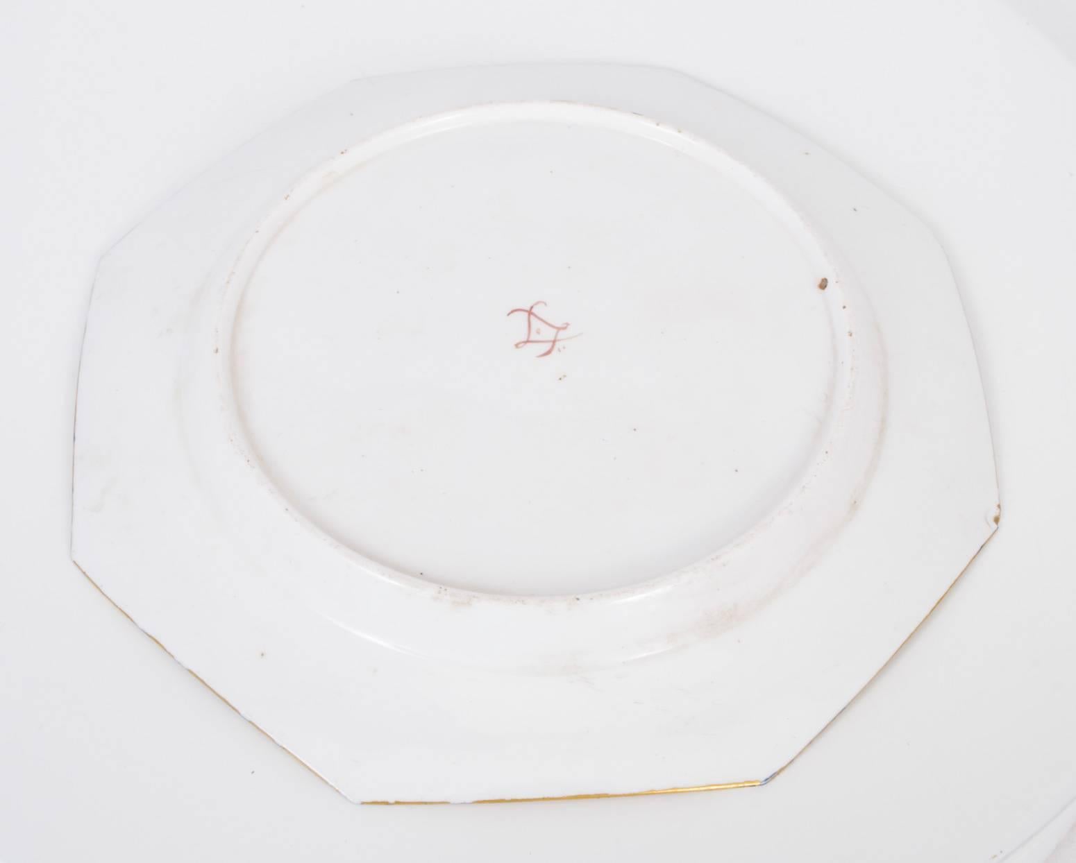 French 19th Century Sevres Porcelain Cobalt Blue Porcelain Plate