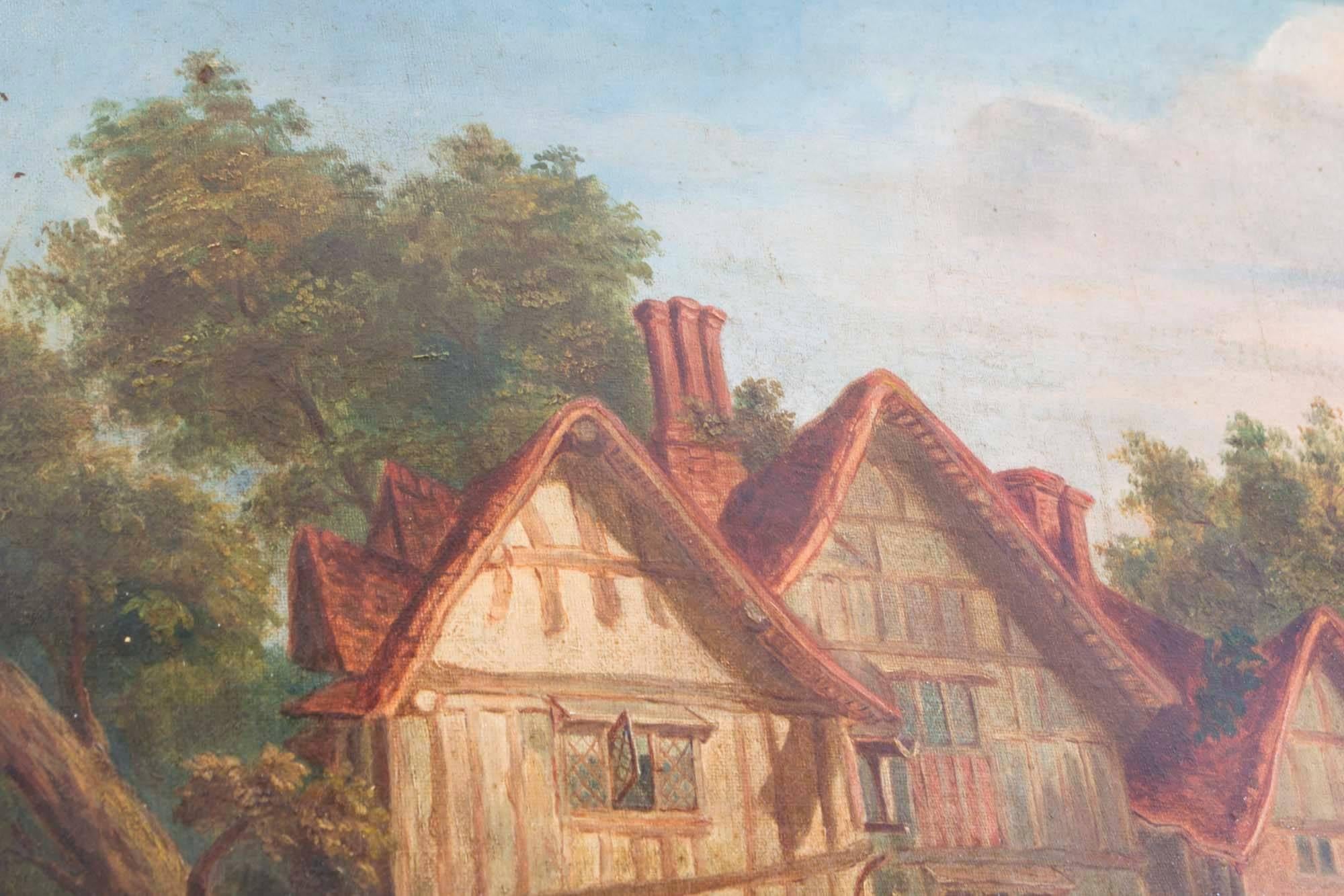 19th Century Victorian Oil on Canvas 'Back Home' In Excellent Condition In London, GB