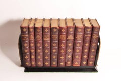 Antique Victorian Mahogany Brass Book Slide, circa 1880