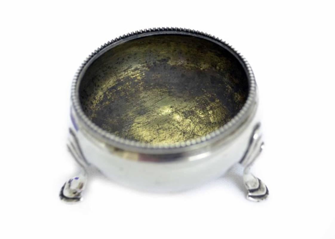 Antique Pair of George III Silver Salt Dishes by H Bateman, 1770 1