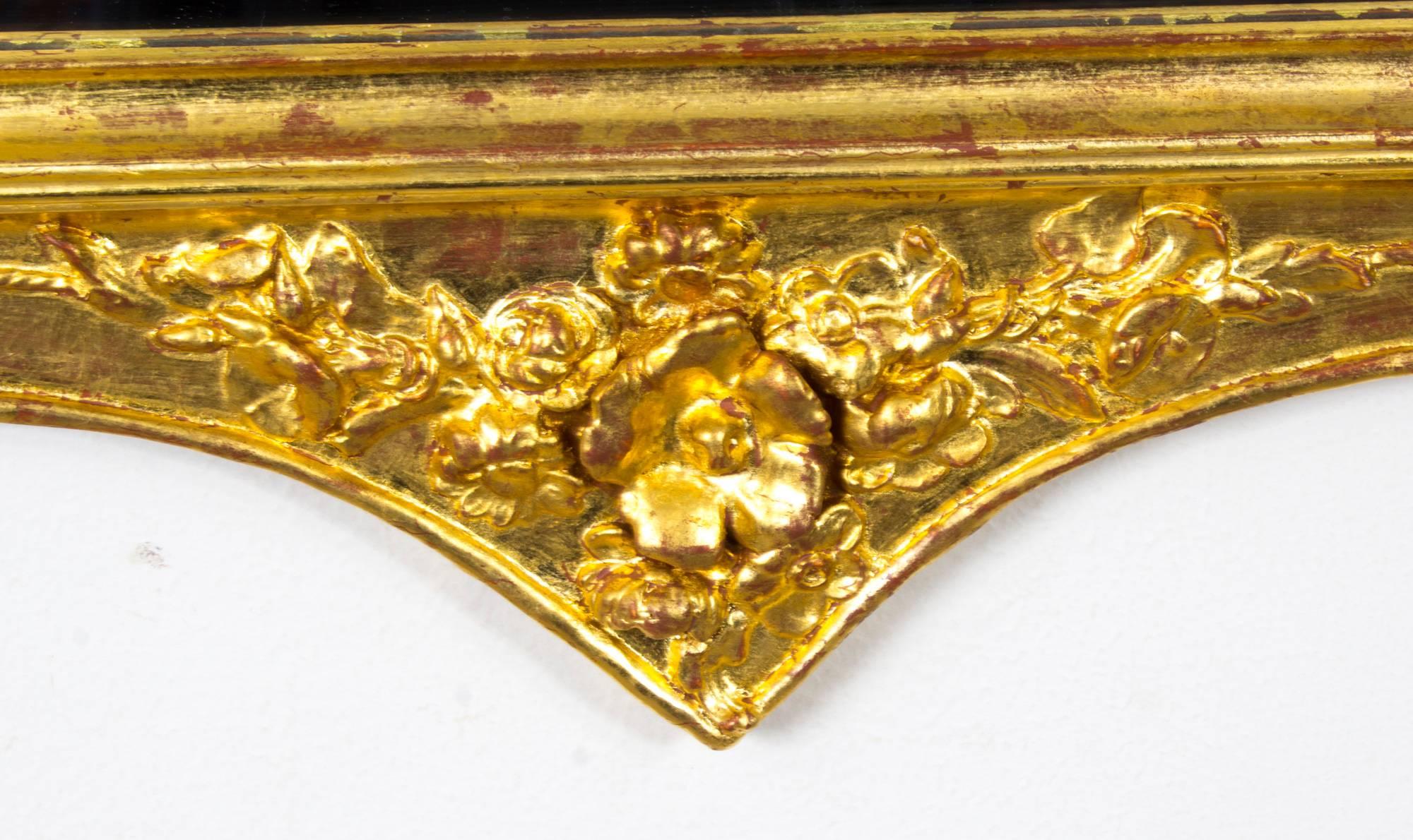 19th Century George II Style Gilded Wall Mirror 4