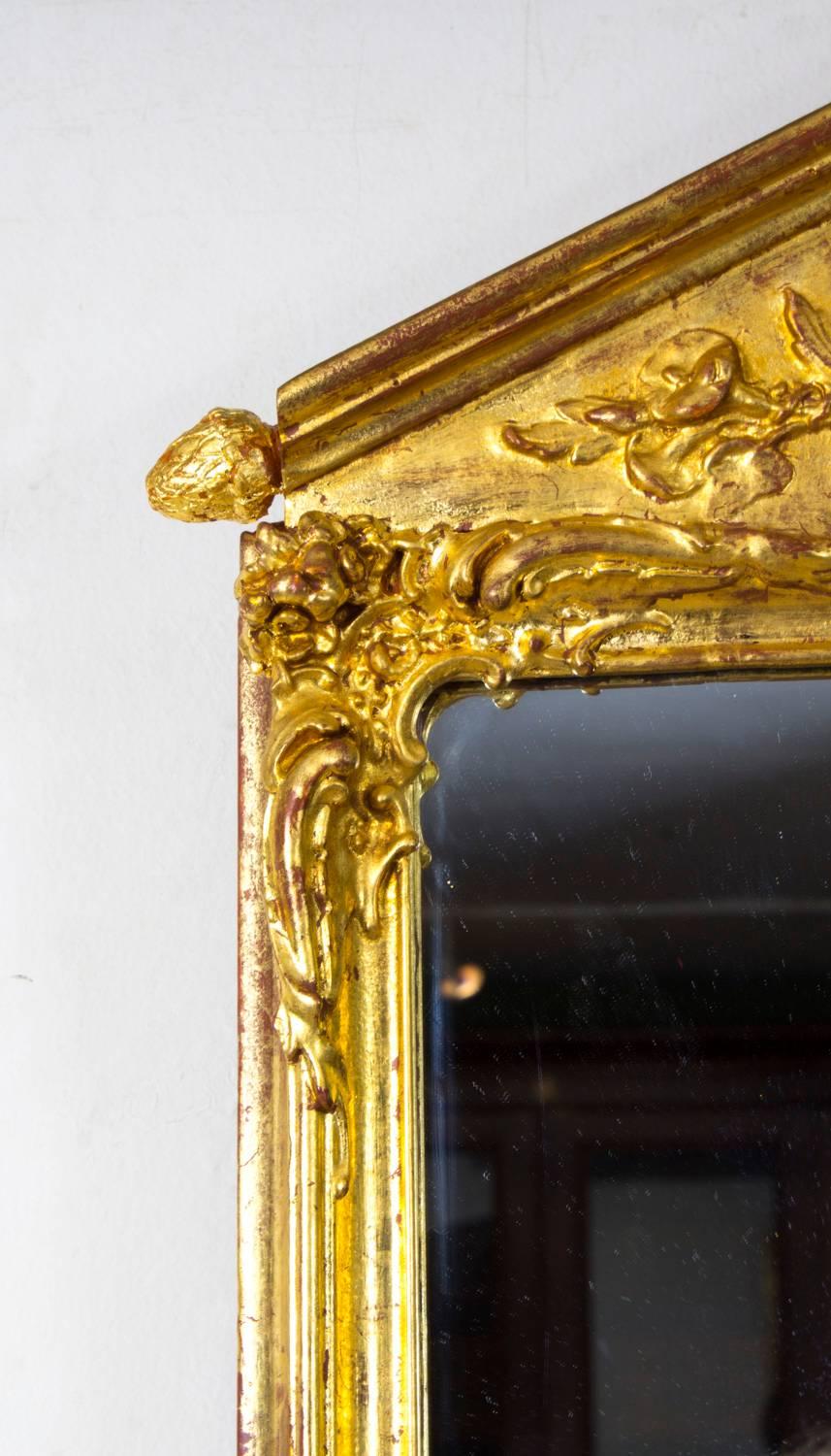19th Century George II Style Gilded Wall Mirror In Excellent Condition In London, GB